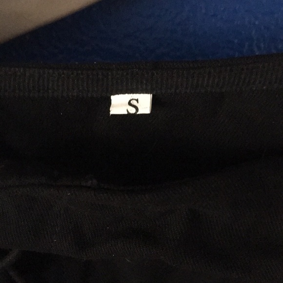 Lace Up Black Mini Skirt - Picture 3 of 4